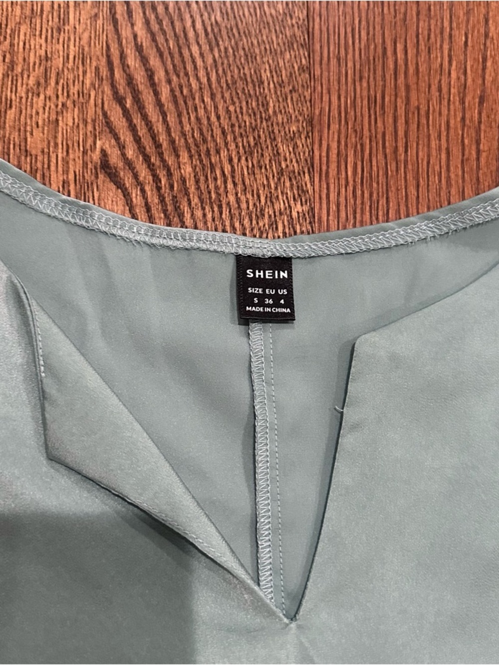 Green Silky Blouse - Picture 2 of 2